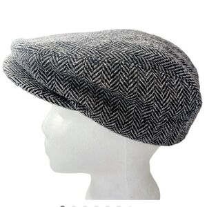 Dockers Newsboy Wool Hat
Herringbone Cap Cabbie Black Gray Peaky Blinders